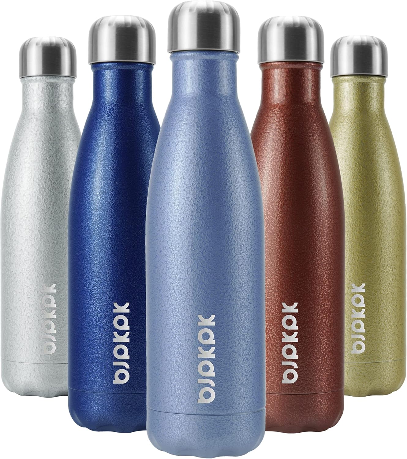 BJPKPK Insulated Water Bottle 12oz Small Stainless Steel Water Bottles Reusable Metal Thermal Keep Cold and Hot,Dreamy Purple - Colors A