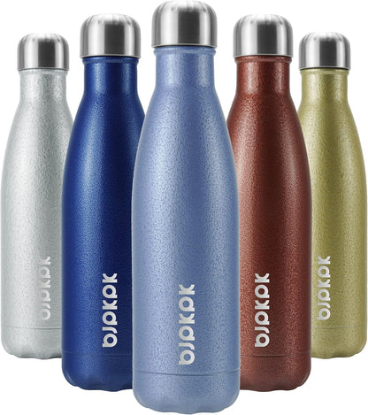 BJPKPK Insulated Water Bottle 12oz Small Stainless Steel Water Bottles Reusable Metal Thermal Keep Cold and Hot,Dreamy Purple - Colors A