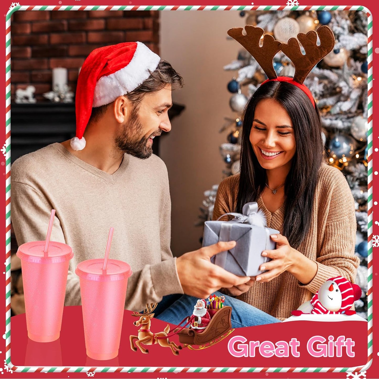 24 Pack Plastic Tumblers with Lids and Straw, Reusable Cups with Lids and Straws Colorful Cups for Cold Drink Iced Coffee, Plastic Tumbler Bulk for Party Birthday Gifts (24 oz, Stylish Colors)