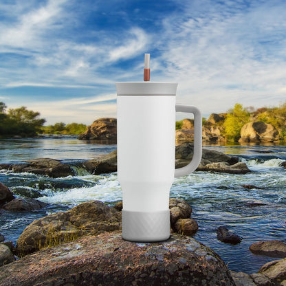 Silicone Boot for Owala 40 oz Tumbler with Handle, Anti-Slip Protective Sleeve for Stainless Steel Triple Layer Insulated Travel Tumbler Accessories