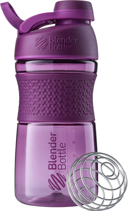 BlenderBottle SportMixer Shaker Bottle Perfect for Protein Shakes and Pre Workout, 20-Ounce, Teal