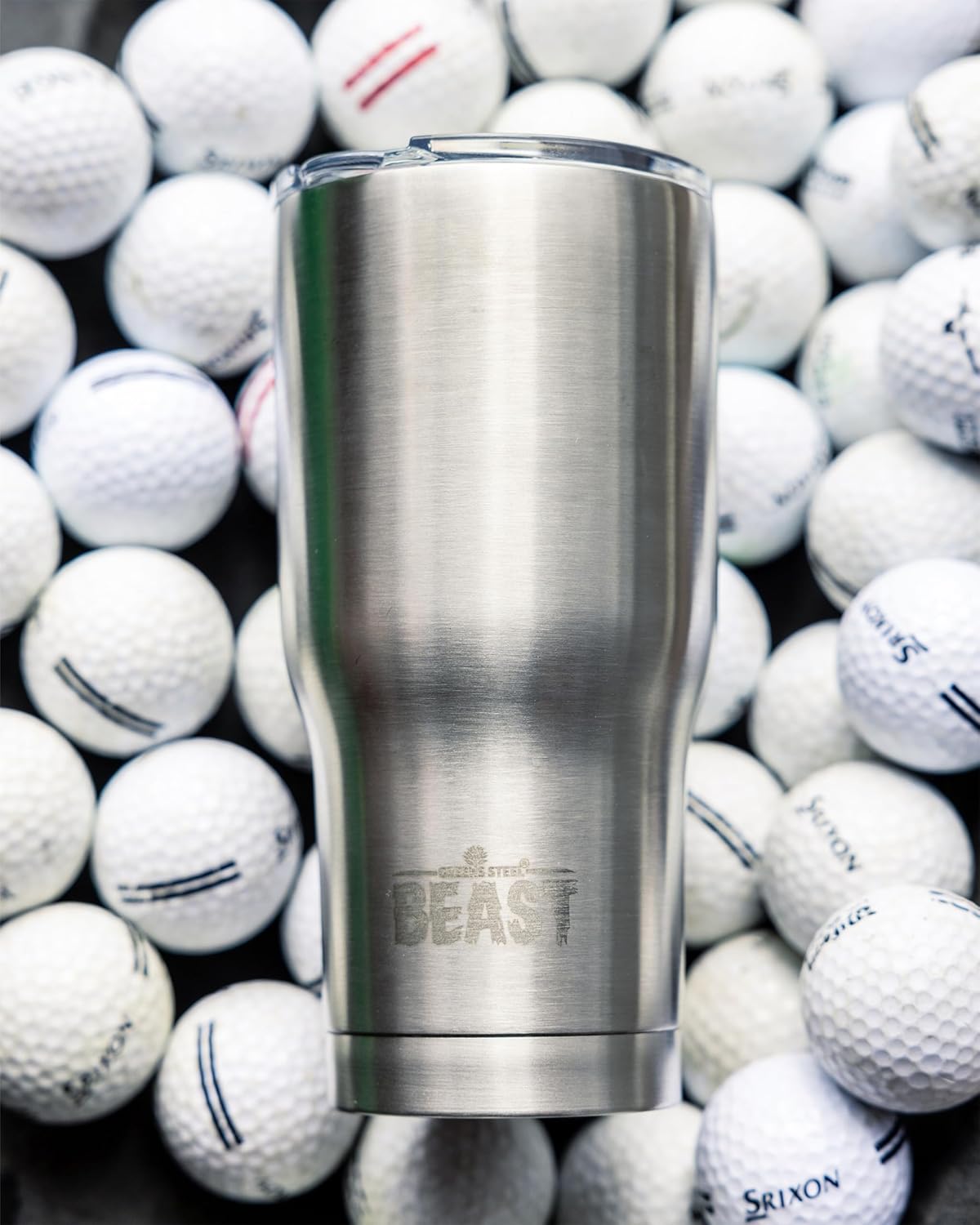 Beast 10 oz Tumbler Stainless Steel Vacuum Insulated Coffee Ice Cup Double Wall Travel Flask (Arctic White)