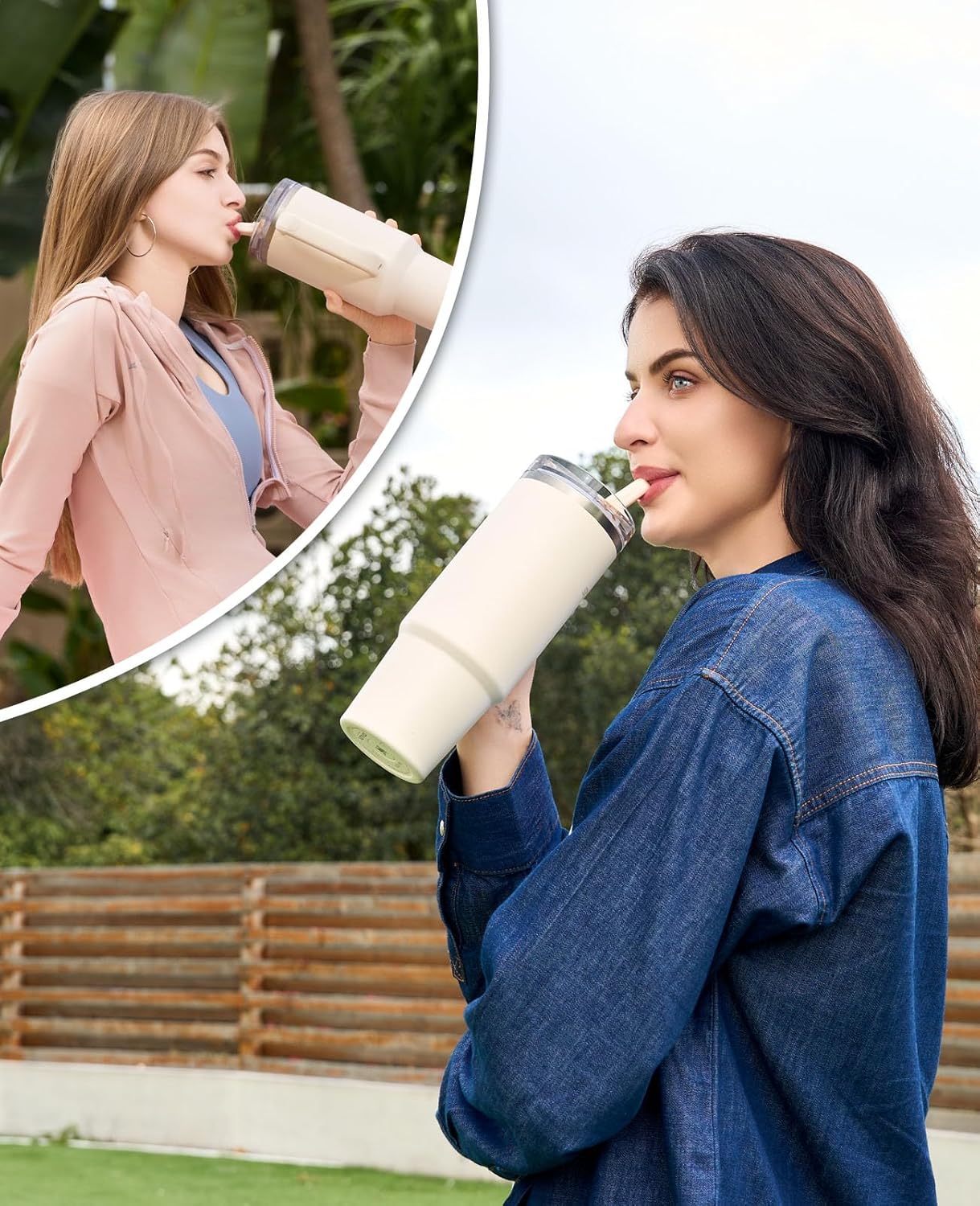 2 Pack 30 oz Tumbler Flip Straw Lid Replacement Fit for Stanley Quencher,Spill Proof Splash Resistant Tumbler Lids, Reusable Leak Proof Tumbler Cover for Stanley Cup Accessories