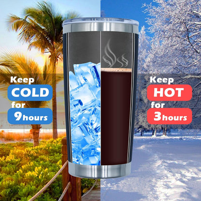AIANJI 20oz Tumbler Bulk Stainless Steel Tumblers with Lid Vacuum Insulated Double Wall Travel Coffee Mug Powder Coated Tumbler Cup for Hot and Cold Drinks(Stainless Steel, 1 pack)