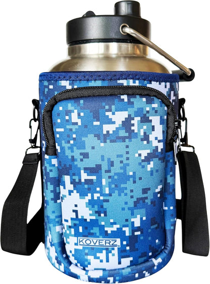 24-30oz 750ml Water Bottle Carrier with Shoulder Strap, Water Bottle Insulator - Midnight Mums