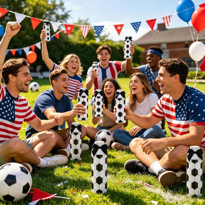 6 Pcs Softball Team Gifts Water Bottles Bulk 17 oz Softball Party Favors Decorations Stainless Steel Sports Tumblers with Bow Vacuum Insulated Reusable Leakproof Bottles for Birthday Father