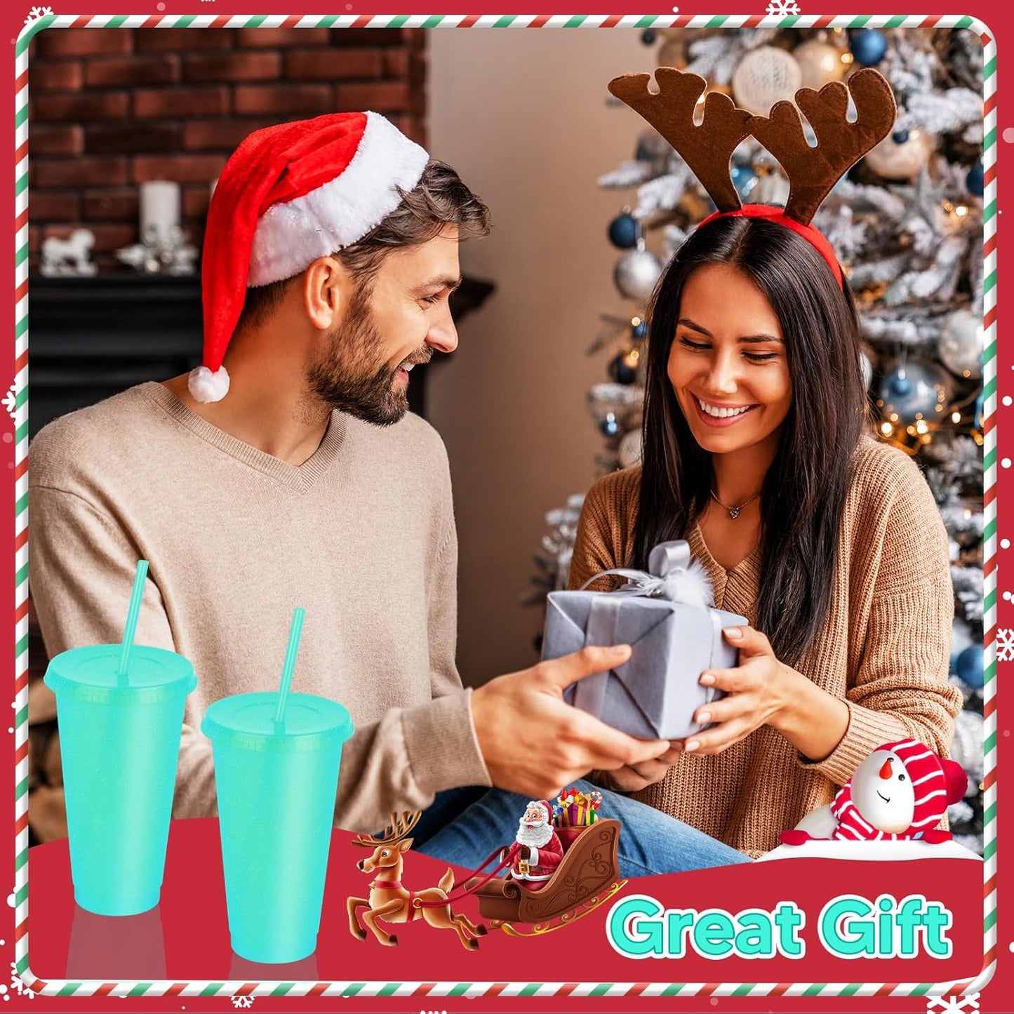 24 Pack Plastic Tumblers with Lids and Straw, Reusable Cups with Lids and Straws Colorful Cups for Cold Drink Iced Coffee, Plastic Tumbler Bulk for Party Birthday Gifts (24 oz, Stylish Colors)