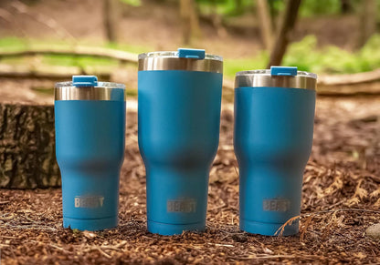 Beast 10 oz Tumbler Stainless Steel Vacuum Insulated Coffee Ice Cup Double Wall Travel Flask (Arctic White)