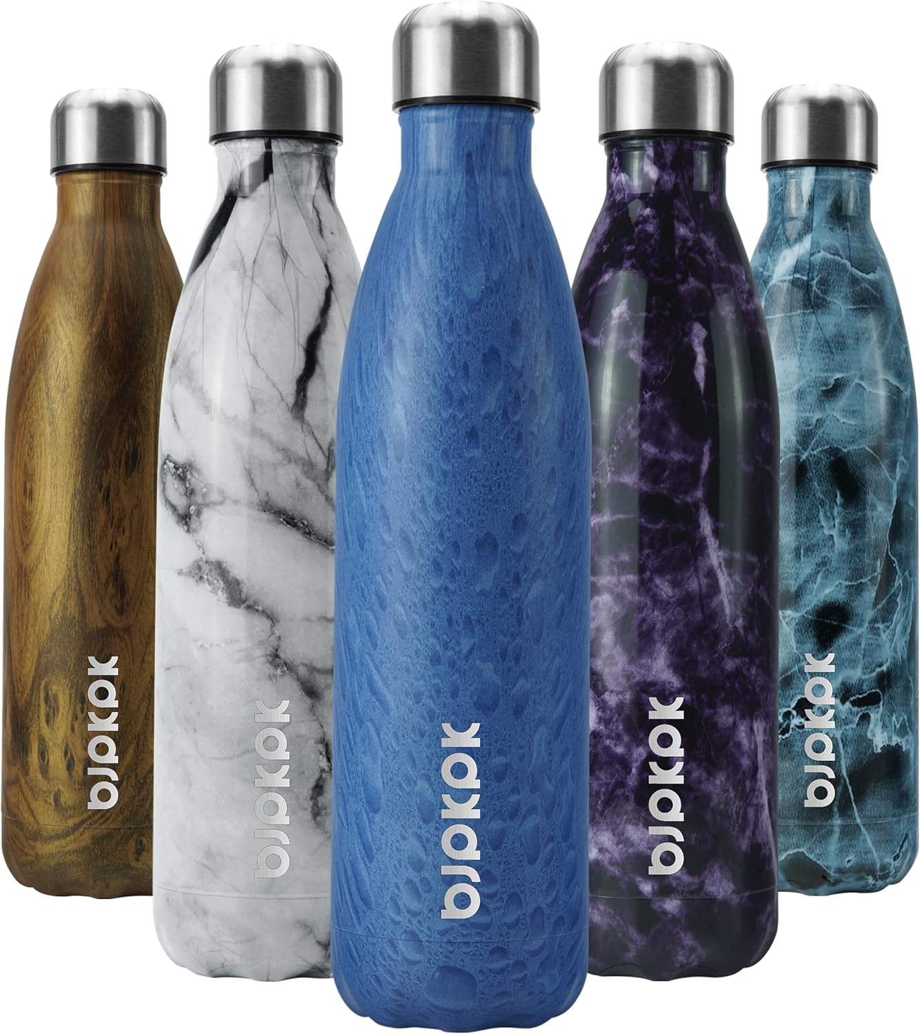 BJPKPK Insulated Water Bottle 12oz Small Stainless Steel Water Bottles Reusable Metal Thermal Keep Cold and Hot,Dreamy Purple - Colors A