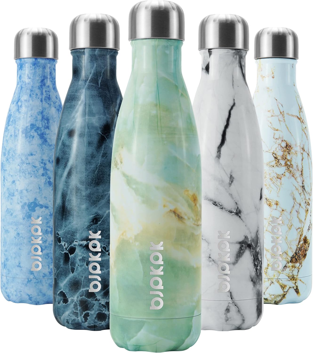 BJPKPK Insulated Water Bottle 12oz Small Stainless Steel Water Bottles Reusable Metal Thermal Keep Cold and Hot,Dreamy Purple - Colors B