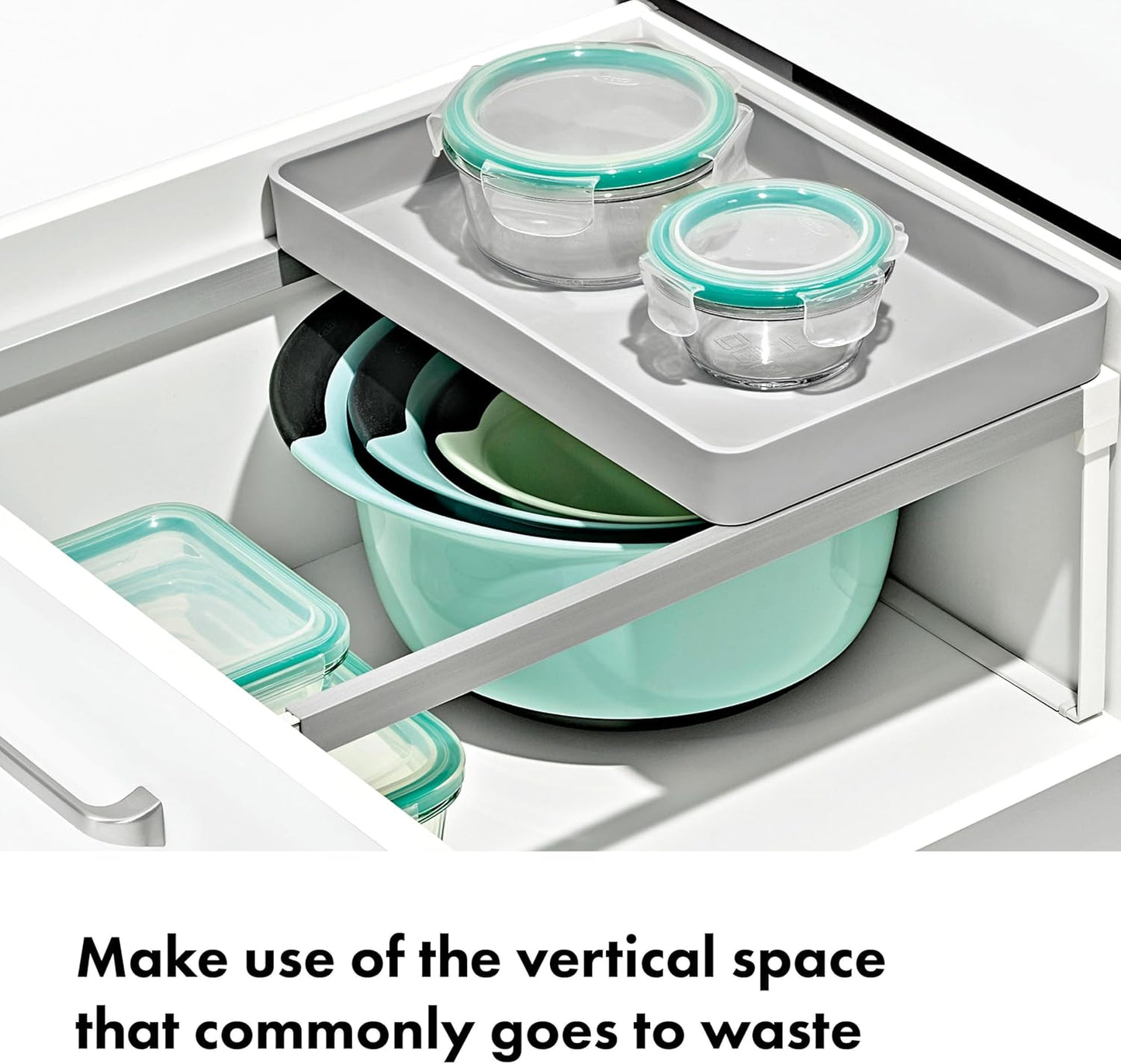OXO Good Grips Water Bottle Organizer and Accessory Bin, Water Bottle Holder