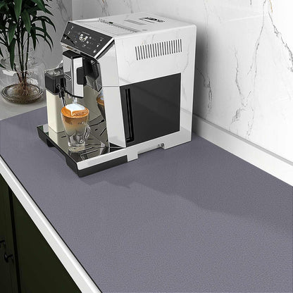 WISELIFE Dish Drying Mat Super Absorbent Drying Mat Large Dish Drying Mats for Kitchen Counter Easy Clean Dish Mat Kitchen Drying Mat15"x 18" Stylish Grey