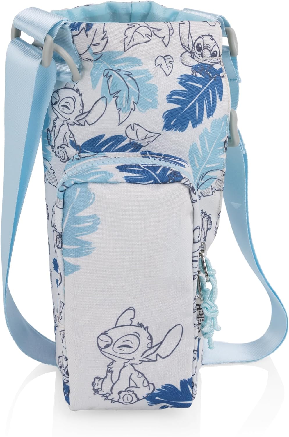 Picnic TIME Eclipse 40 oz Tumbler Tote and Crossbody Drink Carrier, Water Bottle Holder with Adjustable Shoulder Strap and Zipper Phone Pocket