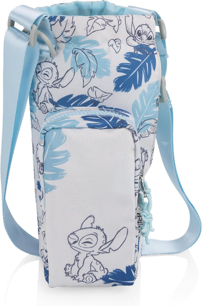 Picnic TIME Eclipse 40 oz Tumbler Tote and Crossbody Drink Carrier, Water Bottle Holder with Adjustable Shoulder Strap and Zipper Phone Pocket