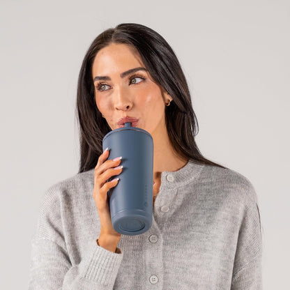 HydroJug Everyday Tumbler 20 oz – Ceramic-Lined Insulated Tumbler with Straw and Soft-Touch Lid, Cup Holder Friendly, Double-Wall Vacuum Insulation, Reusable Travel Cup – Rodeo