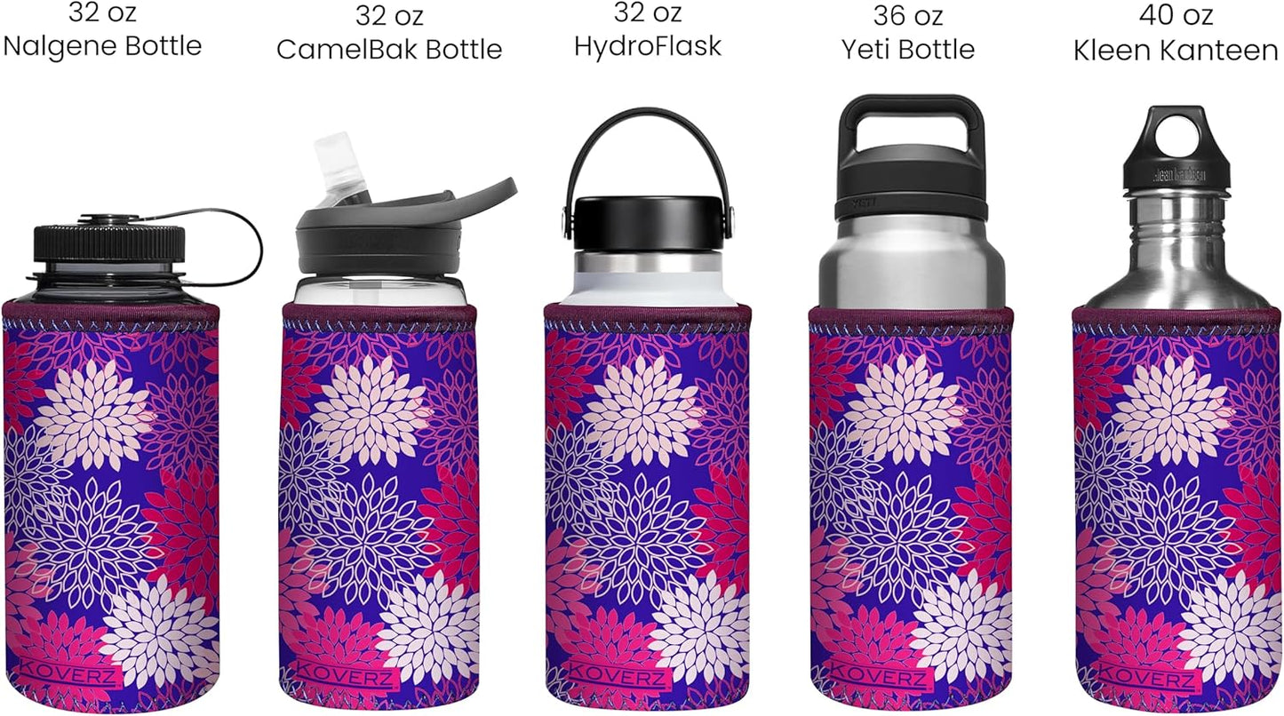 24-30oz 750ml Water Bottle Carrier with Shoulder Strap, Water Bottle Insulator - Midnight Mums