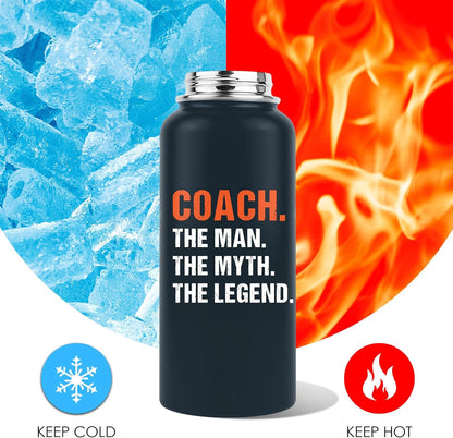 Pickleball Water Bottle 32oz | Insulated Stainless Steel Travel Tumbler with Lid Leak-Proof Keep Hot or Cold, BPA-Free |Dink Responsibly Gifts for Pickleball Lovers