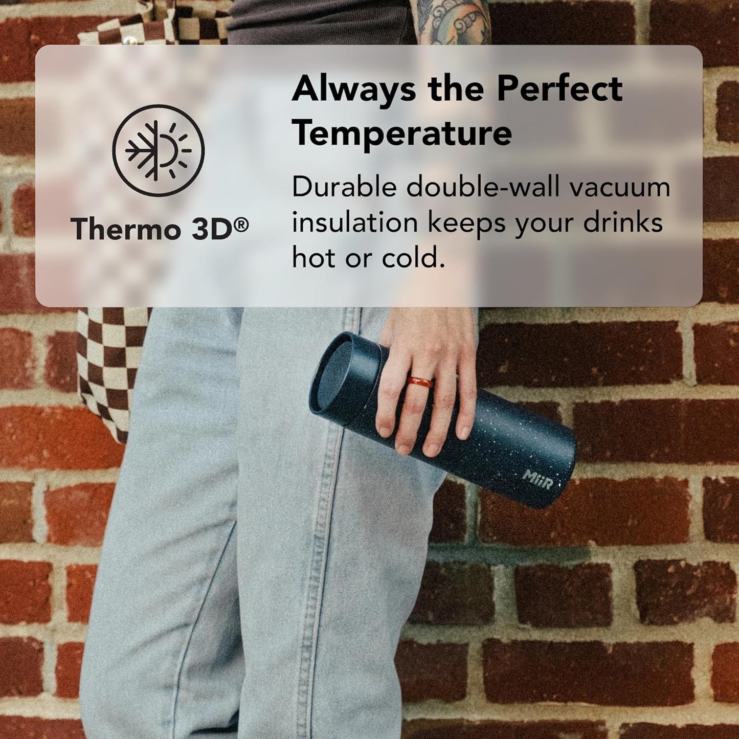 MiiR 360 Traveler, Stainless Steel Double-Wall Vacuum Insulated Tumbler - Leakproof 360 Lid for Easy Sipping on the Go; Perfect for Hot & Cold Drinks