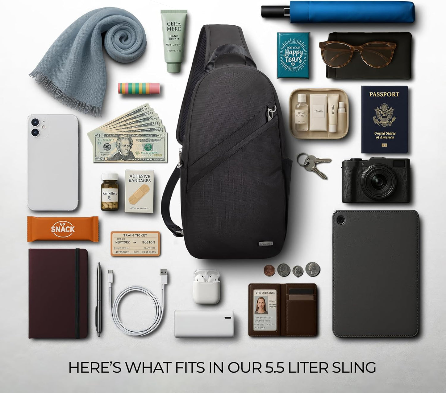 Travelon Anti-Theft Classic Sling Bag