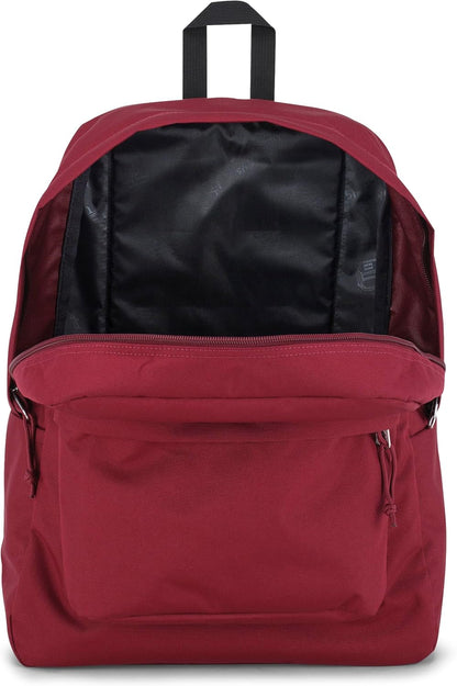 JanSport SuperBreak One Backpacks - Durable, Lightweight Bookbag with 1 Main Compartment, Front Utility Pocket with Built-in Organizer - Premium Backpack, Black - Colors B