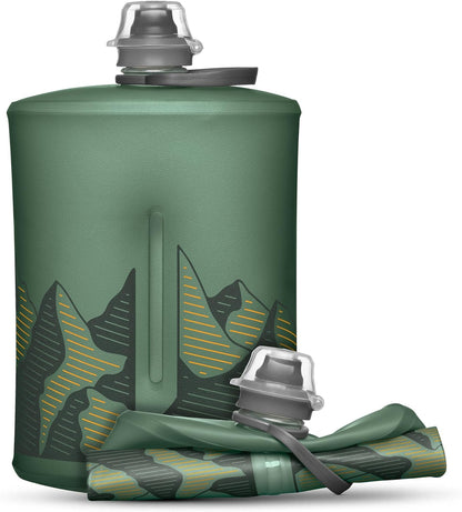 HydraPak Stow Collapsible Water Bottle – 350ml, 500ml, 1L – Ultralight, Leak-Proof, BPA-Free, Filter Compatible Travel & Hiking Flask