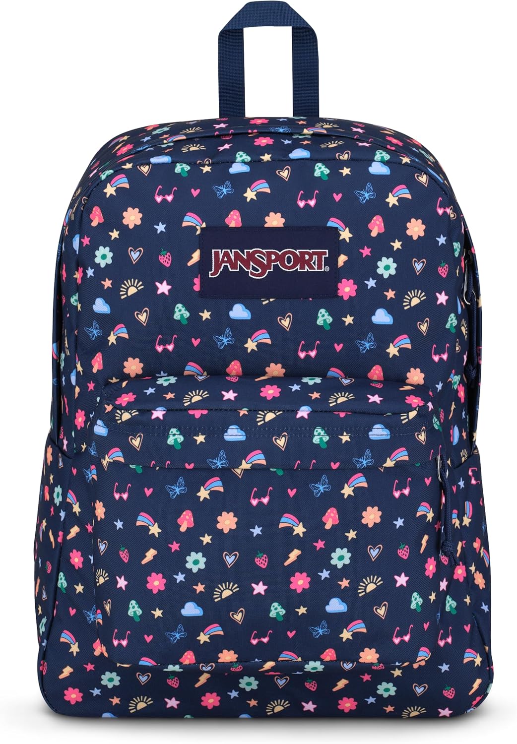 JanSport SuperBreak One Backpacks - Durable, Lightweight Bookbag with 1 Main Compartment, Front Utility Pocket with Built-in Organizer - Premium Backpack, Black - Colors B