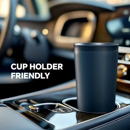 Ideus 17 oz Travel Coffee Mug, Double Wall Vacuum Stainless Steel Insulated Coffee Tumbler With Lid, Splash-Proof & Cup Holder Friendly, Keeps Drinks Hot/Cold, Dishwasher Safe, Purple