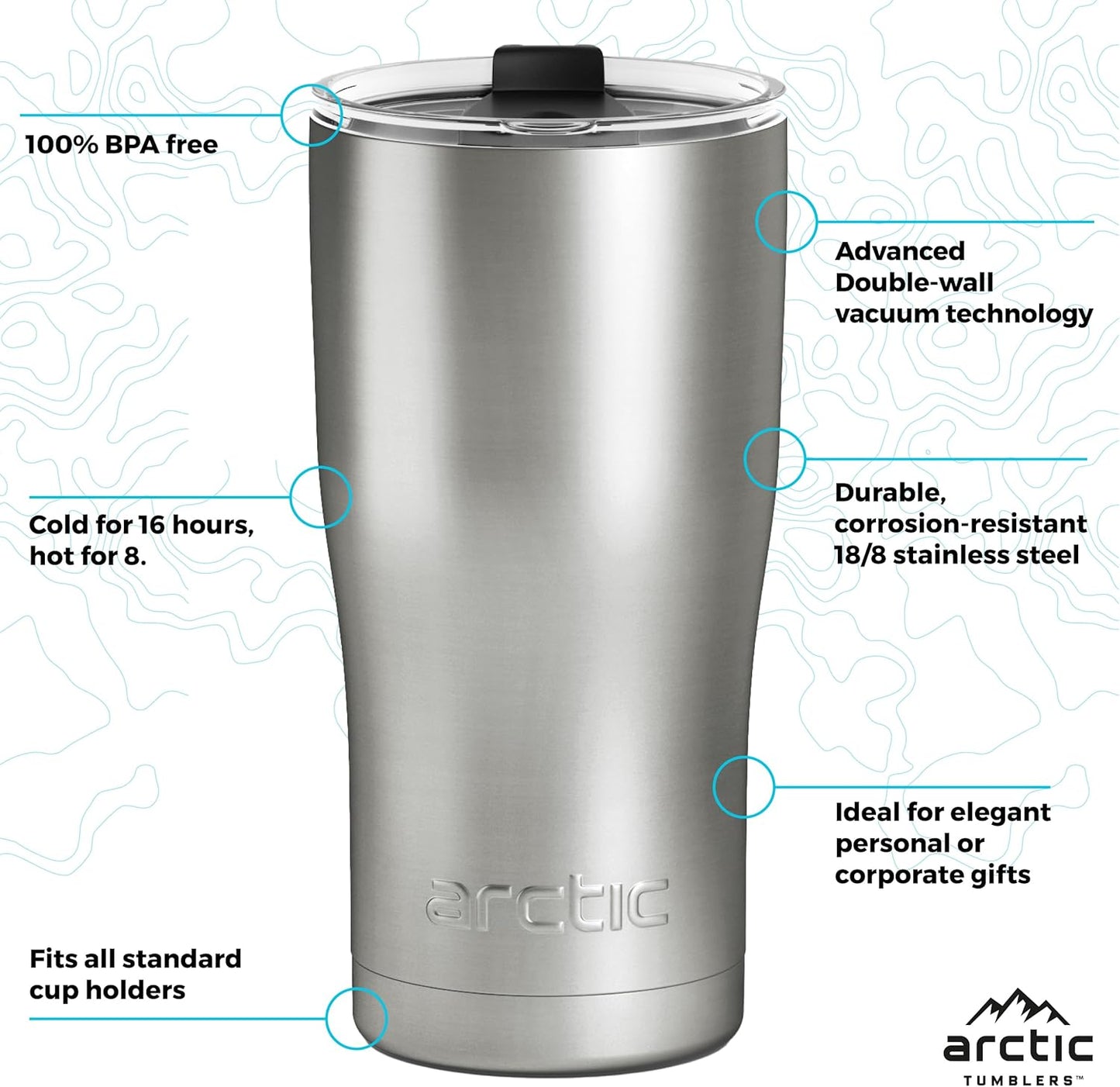 | 30 oz Tuscan Sun Insulated Tumbler with Straw & Cleaner - Retains Temperature up to 24hrs - Non-Spill Splash Proof Lid, Double Wall Vacuum Technology, BPA Free & Built to Last