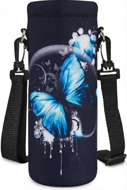 AUPET Water Bottle Bag Carrier,24oz/32oz Insulated Neoprene bottle Sling Holder Case Pouch Cover for 1000ML/750ML Bottles with Shoulder Strap for walking