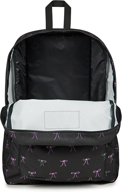 JanSport SuperBreak One Backpacks - Durable, Lightweight Bookbag with 1 Main Compartment, Front Utility Pocket with Built-in Organizer - Premium Backpack, Black - Colors B