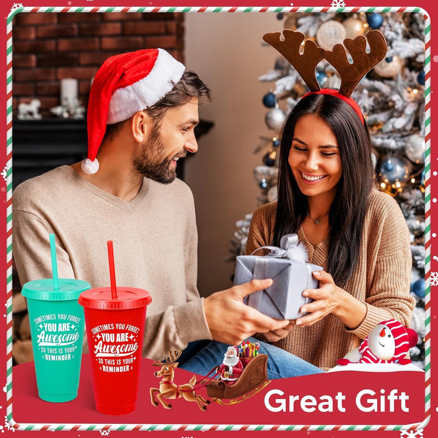 24 Pack Plastic Tumblers with Lids and Straw, Reusable Cups with Lids and Straws Colorful Cups for Cold Drink Iced Coffee, Plastic Tumbler Bulk for Party Birthday Gifts (24 oz, Stylish Colors)