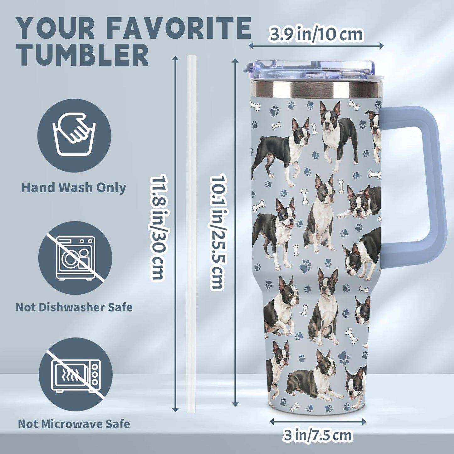 Beagle Gifts for Women Men, 40oz Stainless Steel Insulated Tumbler Travel Cup Mug, Funny and Unique Beagle Gifts for Dog Lover - Colors B