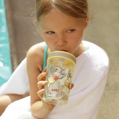 Zak Designs 15oz Bluey Kelso Tumbler Set, Leak-Proof Screw-On Lid with Straw Made of Durable Plastic and Silicone, Perfect Bundle for Kids, 2 Count (Pack of 1) - Colors B