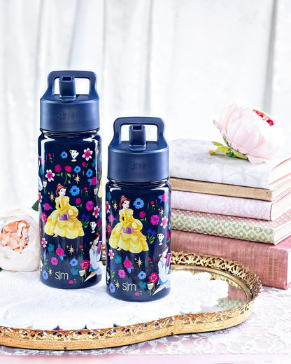Simple Modern Disney Minnie Mouse Kids Water Bottle with Straw Lid | 14oz Insulated Stainless Steel Kids Tumbler & Spill Proof Toddler Cup for School, Girls, Boys | Summit | Minnie Mouse Fun - Colors A