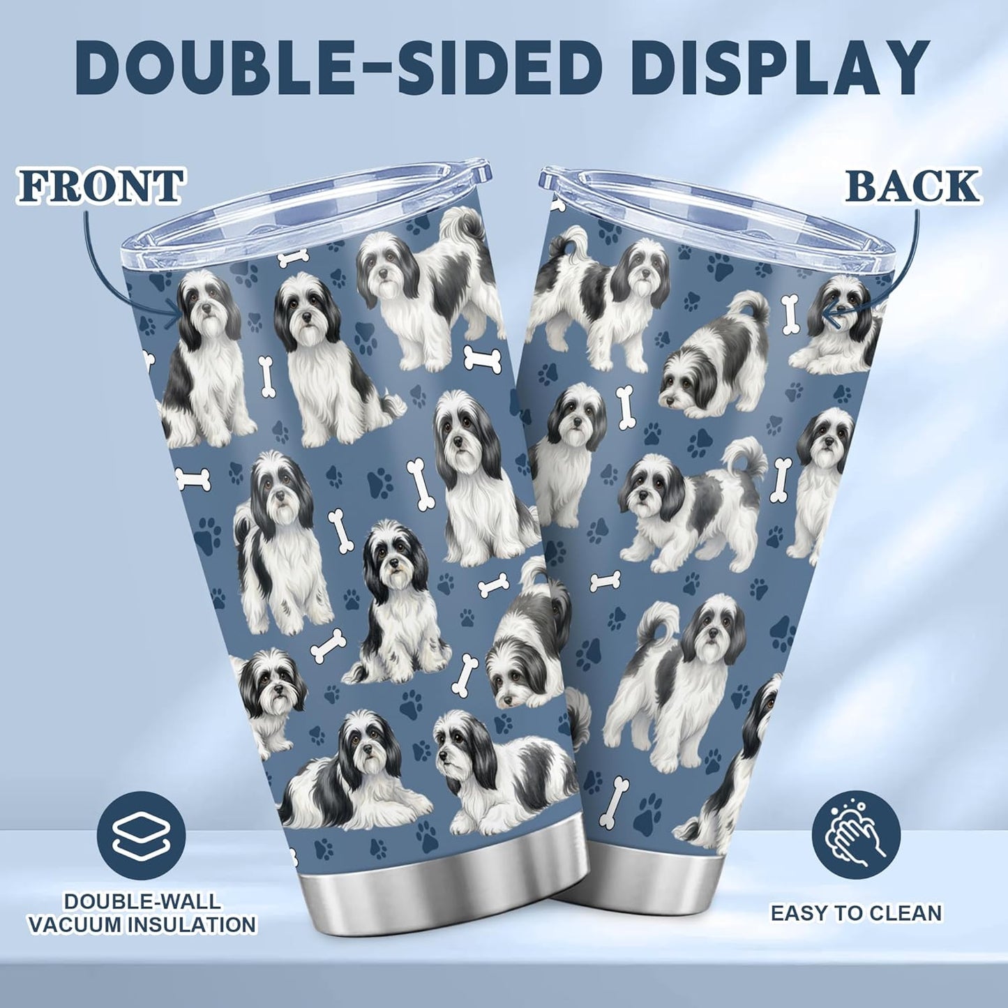 Beagle Gifts for Women Men, 40oz Stainless Steel Insulated Tumbler Travel Cup Mug, Funny and Unique Beagle Gifts for Dog Lover - Colors A