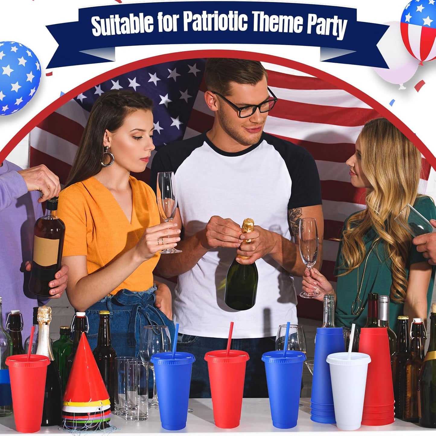 Honeydak 15 Pack Tumbler with Straw and Lid Bulk Cups for Gifts Water Bottle Iced Coffee Travel Mug Cup Reusable Plastic Tumblers for Party Birthdays 24-27 oz (Solid Color)