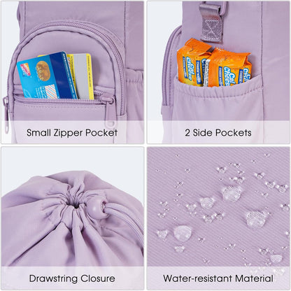 sportsnew Water Bottle Holder 40oz Crossbody Insulated Cup Sleeve Water Bottle Carrier Sling Bag with Phone Pocket, Walking