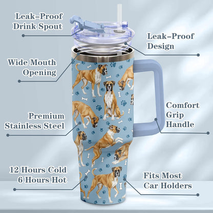 Beagle Gifts for Women Men, 40oz Stainless Steel Insulated Tumbler Travel Cup Mug, Funny and Unique Beagle Gifts for Dog Lover - Colors A