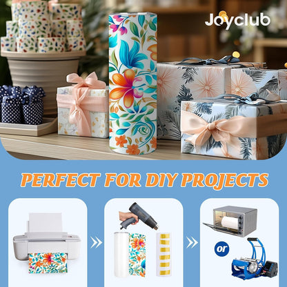 Joyclub Sublimation Tumblers Blanks 20 oz 10 Pack Skinny Straight Tumblers Bulk Stainless Steel Insulated Sublimation Cups with Lid and Straw, Gift Box
