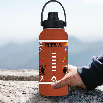 Pickleball Water Bottle 32oz Stainless Steel Insulated Vaccum with Lid, Pickleball Gifts for Pickleball Players, Pickleball Lovers, Women Girls Ladies