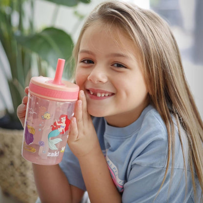 Zak Designs 15oz Bluey Kelso Tumbler Set, Leak-Proof Screw-On Lid with Straw Made of Durable Plastic and Silicone, Perfect Bundle for Kids, 2 Count (Pack of 1) - Colors A