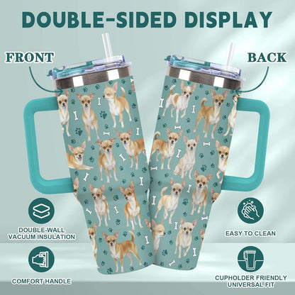 Beagle Gifts for Women Men, 40oz Stainless Steel Insulated Tumbler Travel Cup Mug, Funny and Unique Beagle Gifts for Dog Lover - Colors B