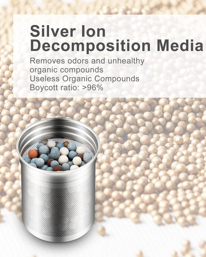 Filterelated 30oz Stainless Steel Portable Alkaline Filter Water Bottle, Creates Up to 9+ Ph of Quality Water, Sports Travel Water Bottle, Removes Water Impurities