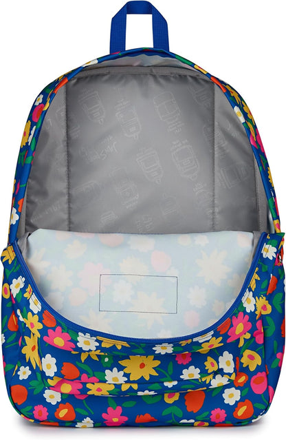JanSport SuperBreak One Backpacks - Durable, Lightweight Bookbag with 1 Main Compartment, Front Utility Pocket with Built-in Organizer - Premium Backpack, Black - Colors B