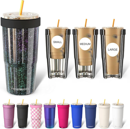 Frost Buddy Togo Buddy | 30 oz Stainless Steel Vacuum Insulated Tumbler | To Go Coffee Cup – Iced Coffee Cups, Iced Coffee Sleeve, Travel Mug, Thermal Cup for Hot & Cold Drinks, Dunkin Cup (Pencil) - Colors B