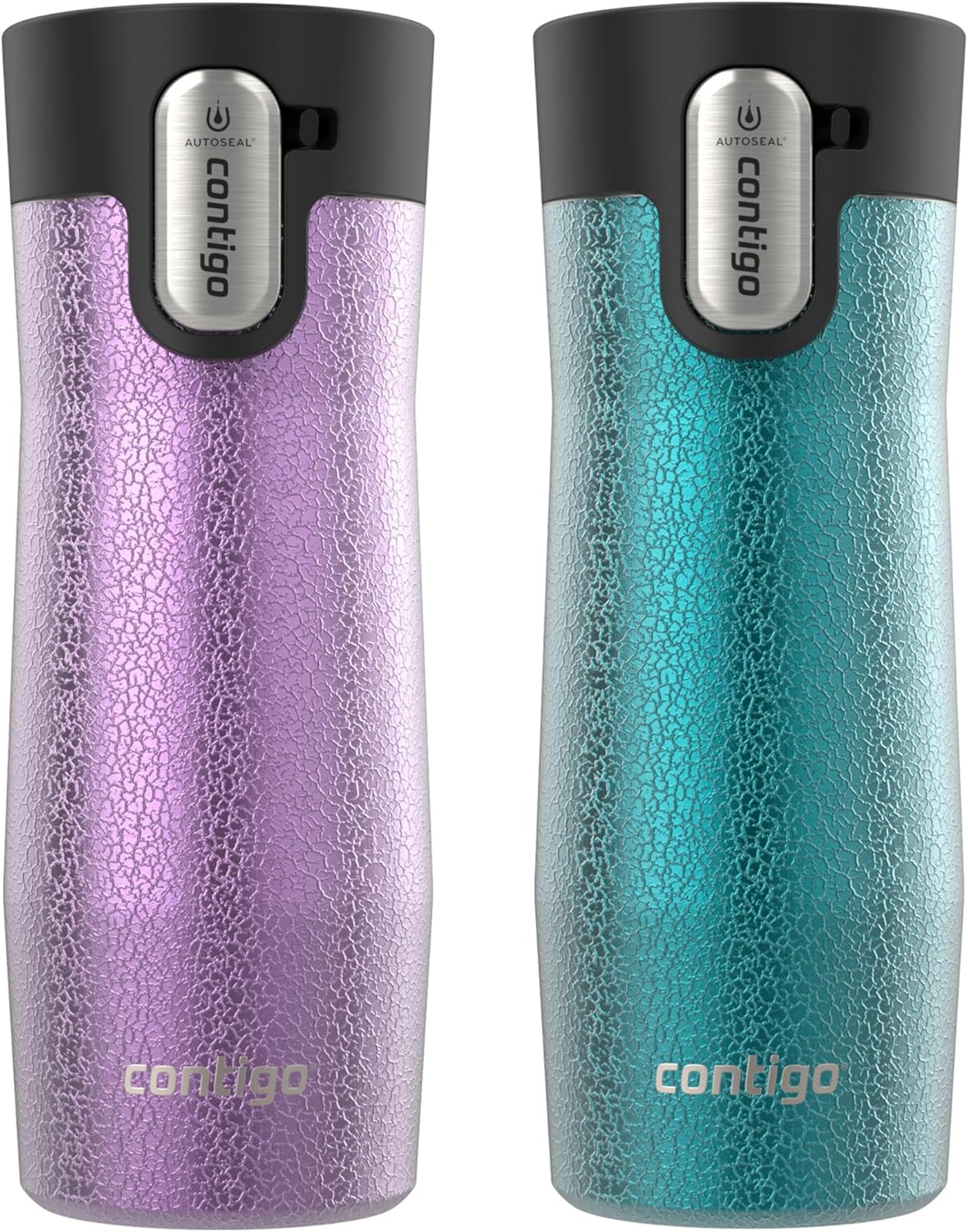 Contigo AUTOSEAL West Loop Vacuum-Insulated Stainless Steel Travel Mug with Easy-Clean Lid 12 oz Blueberry