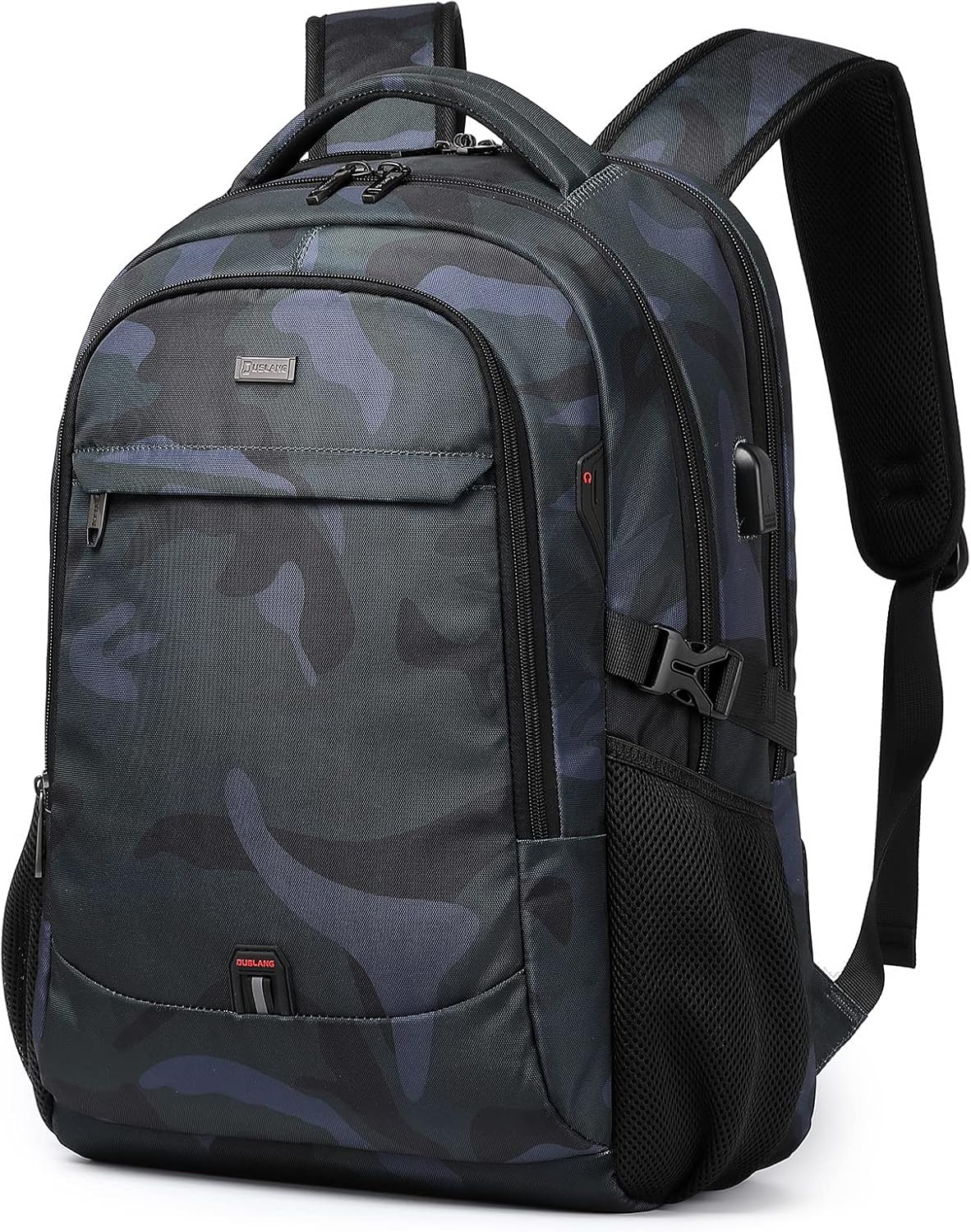 DUSLANG 17 Inch Laptop Backpack for Travel Water Resistant College Backpack for Men/Women Laptop Bag with USB Charging Port,Black - Colors B