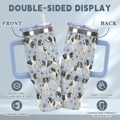 Beagle Gifts for Women Men, 40oz Stainless Steel Insulated Tumbler Travel Cup Mug, Funny and Unique Beagle Gifts for Dog Lover - Colors A