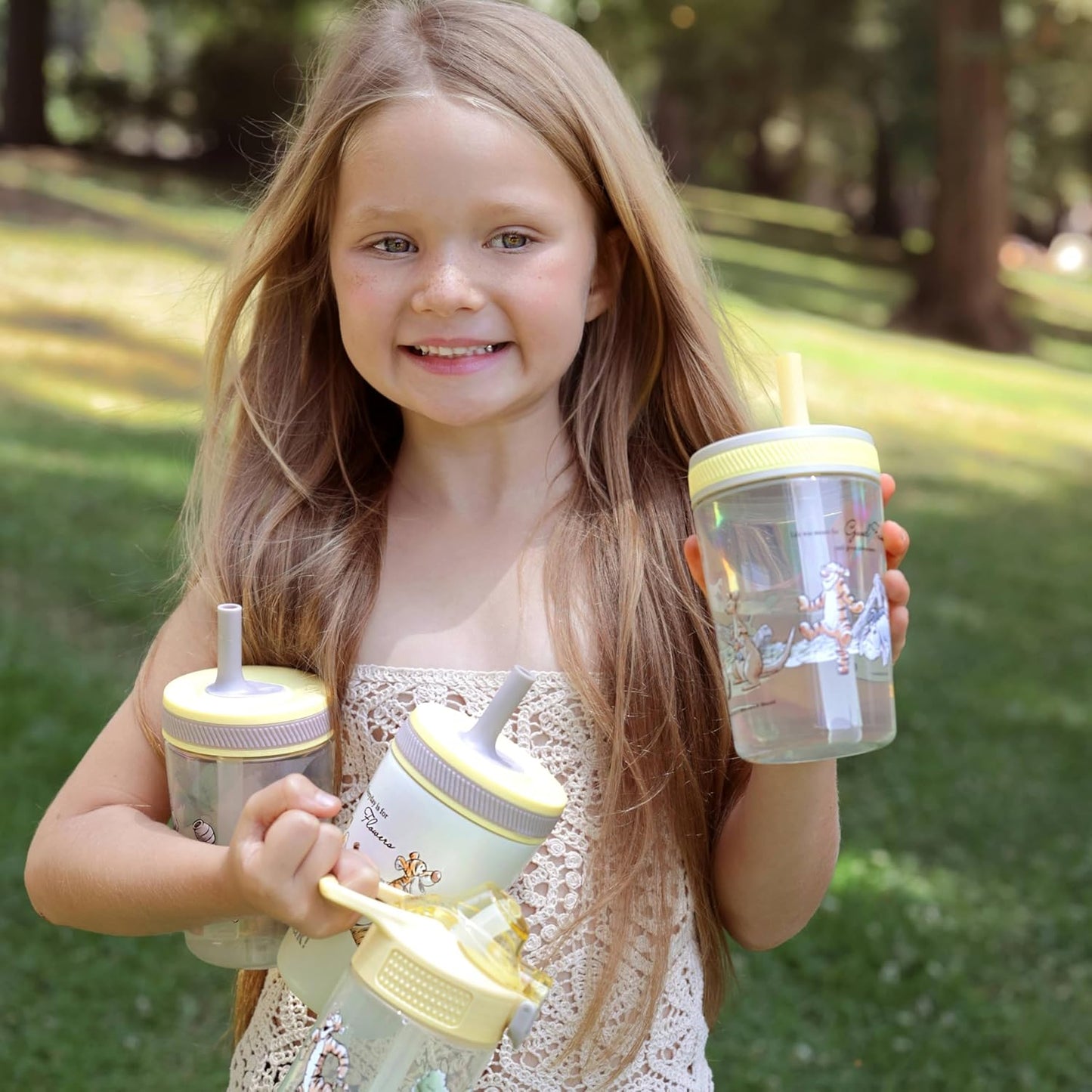 Zak Designs 15oz Bluey Kelso Tumbler Set, Leak-Proof Screw-On Lid with Straw Made of Durable Plastic and Silicone, Perfect Bundle for Kids, 2 Count (Pack of 1) - Colors B