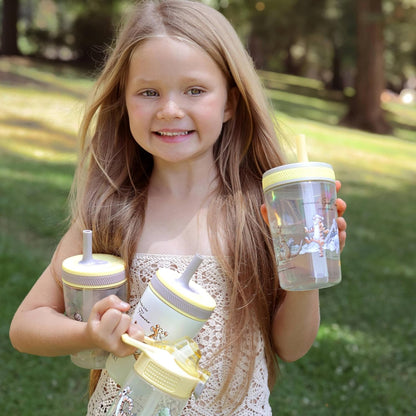Zak Designs 15oz Bluey Kelso Tumbler Set, Leak-Proof Screw-On Lid with Straw Made of Durable Plastic and Silicone, Perfect Bundle for Kids, 2 Count (Pack of 1) - Colors B
